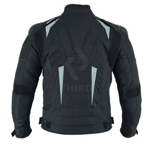 Veste textile d'extérieur pour hommes avec coutures renforcées et veste textile confortable au design athlétique - Product Image 3