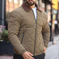 Veste parka en satin imperméable et écologique pour homme, style décontracté, hiver, séchage rapide, poches zippées, rembourrée, chaude, style tendance