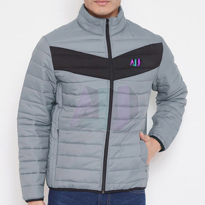 Chaqueta Acolchada Ligera con Capucha para Hombre, Puños Elásticos, Capa Interior Transpirable, Logotipo Frontal, Protección Contra el Viento, Colores Personalizados - Product Image 1