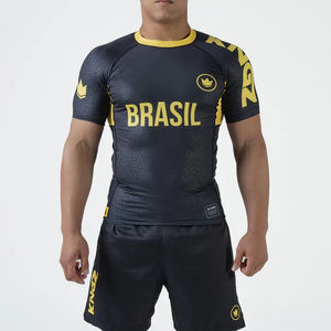 เสื้อกีฬาแขนยาวป้องกันรังสียูวี UPF50 + เสื้อ2025ป้องกันแสงแดด MMA เสื้อกีฬาแขนสั้นออกแบบโลโก้ได้ตามต้องการ - Product Image 1