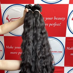 Venta Relámpago de Año Nuevo, Extensiones de Cabello Humano Remy Virgen Vietnamita 100%, Ondulado Natural, Tejido de Encaje, Venta al por Mayor en Existencia - Product Image 5