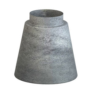 Meilleure qualité de pot en métal jardinière ovale en fer galvanisé gris élégant aspect moderne jardinières design intérieur extérieur maison et jardin - Product Image 4