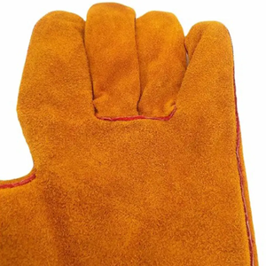 ถุงมือเชื่อมหนังวัวแยกยาวแบบอุตสาหกรรมทนความร้อนสำหรับช่างเชื่อมยาว60ซม. - Product Image 2