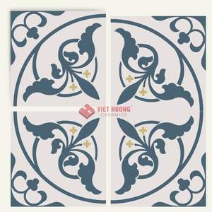 Azulejos de Cemento de 200x200 mm, Hechos a Mano, Aportan un Encanto Vibrante a las Superficies Interiores. - Product Image 4