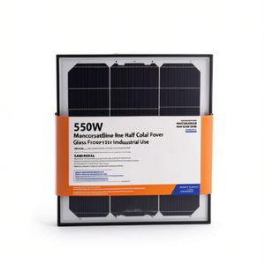 Panneau solaire monocristallin demi-cellule 550W avec couvercle avant en verre pour usage industriel - Product Image 2