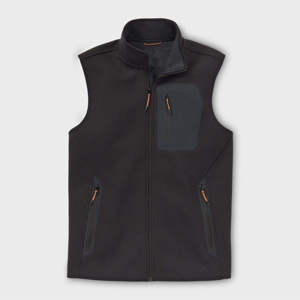 Gilet bouffant d'extérieur et d'hiver décontracté et respirant pour hommes, veste chaude sans manches avec fermeture éclair, gilet bouffant en tissu personnalisé pour homme - Product Image 1