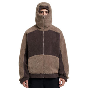 OEM hiver hommes survêtement jogging ensembles pantalons de survêtement à capuche survêtements évasés détresse broderie 100% coton tissu patch - Product Image 1