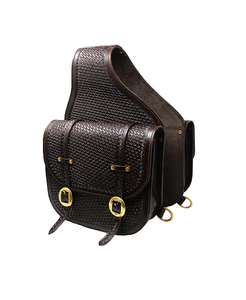 Sac de selle de saut équestre en cuir véritable de qualité supérieure outillé à la main vêtements d'équitation western-accessoires de qualité supérieure - Product Image 1