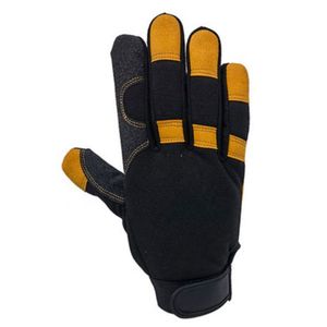 Gants mécaniques de qualité supérieure en cuir synthétique Gants de mécanicien de travail d'assemblage robustes conception de personnalisation - Product Image 1