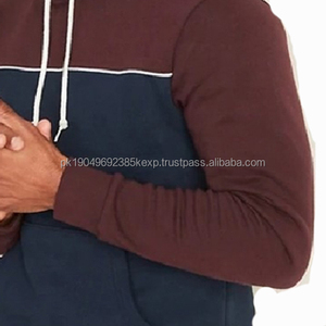 Sweat-shirt à capuche en polaire d'hiver personnalisé pour homme, prix de gros bon marché, avec technique de broderie numérique - Product Image 2
