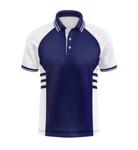 Polo de golf para hombre, Polo de cuello alto personalizado de poliéster de alta calidad bordado en blanco - Product Image 2