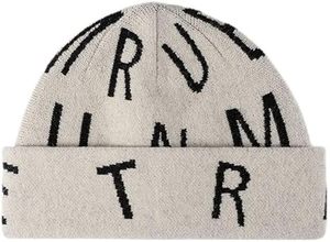 หมวกบีนนี่ผ้าถักแจ็คการ์ดถักด้วยมือใส่ได้ทั้งชายและหญิงสำหรับฤดูหนาวหมวกบีนนี่ผ้าแจ็คการ์ดกันน้ำปรับแต่งได้สีทึบ - Product Image 2