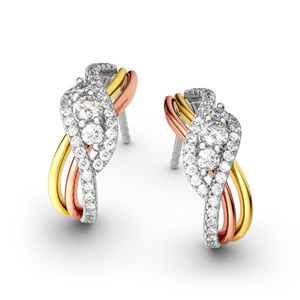 Boucles d'oreilles en diamant Jeulia Endless Love - Product Image 3