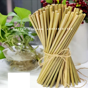 Pailles écologiques à boire en herbe de carex avec emballage personnalisé du fabricant Eco2go Vietnam - Product Image 5