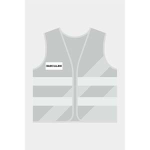 Gilet de sport gris pour l'extérieur avec fonction de gilet de signalisation - Product Image 1