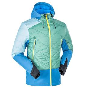 Chaqueta Acolchada Kippo Luxe Unisex de Lona con Parches, Cortavientos, Transpirable, con Capucha y Cuello Mao - Product Image 1