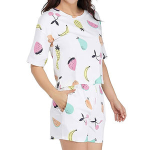 Ropa Fabricantes de ropa Mujer Camiseta y pantalones cortos Conjunto Más vendido Ropa de verano 100% Algodón Conjunto de 2 piezas - Product Image 4