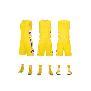 Conjunto de ropa deportiva de baloncesto para hombre y niño con el mejor diseño, pantalones cortos transpirables de talla grande con estampado de Jersey juvenil para fanáticos de los deportes - Product Image 6