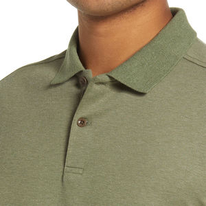 Lona de Alta Calidad para Camisas de Hombre, Diseño Sólido, Transpirable, Tallas Grandes, Cómoda, con Logotipo Personalizado - Product Image 4