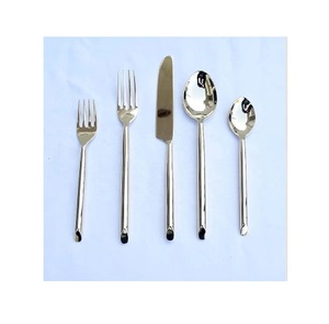 Ensemble de couverts en argent Offre Spéciale, service de couverts en acier inoxydable avec poignée, service de vaisselle, couverts Vintage pour hôtel - Product Image 6