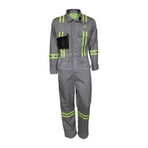 Combinaison ignifuge, imperméable et réfléchissante en coton, personnalisable, haute visibilité, vêtements de travail professionnels, séchage rapide et respirant - Product Image 3