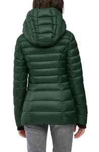 เสื้อแจ็คเก็ตหนาสำหรับผู้หญิง แขนยาว คอตั้ง ซิป สีพื้น สไตล์ลำลอง สตรีทแวร์ - Product Image 5