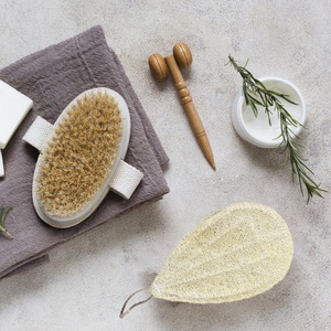 Loofah <b>Sponge</b> Pads for Bathing Teardrop Water Drop Shaped Pad Body Scrub Durable Luffa <b>Sponges</b> Wholesale - Product Image 6