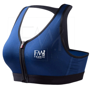 Soutien-gorge de sport 100% coton de haute qualité pour femmes taille réglable respirant durable pour une utilisation en salle de sport impression de Logo personnalisé grande taille - Product Image 5