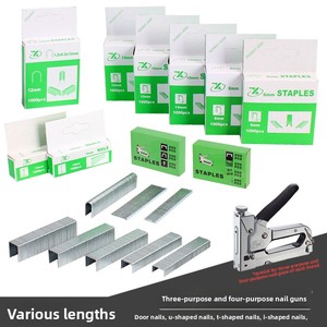 Pistola <span class=keywords><strong>de</strong></span> Clavos y Grapas 3 en 1 <span class=keywords><strong>de</strong></span> Alta Resistencia para Uso Profesional, Herramienta Manual para Fijación en Madera y <span class=keywords><strong>Publicidad</strong></span> - Product Image 4