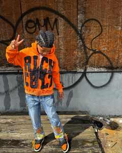 Personnalisé Vintage Pierre Lavé Applique Patchwork Broderie Hoodies Coton Lourd Gris recadrée Zip up Distressed Hoodie - Product Image 5