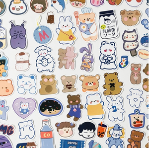 สติกเกอร์ไดคัทแบบ DIY ไวนิลกันน้ำคุณภาพสูงพิมพ์ลายน่ารักสติ๊กเกอร์ตกแต่งสำหรับบัญชีแยกประเภทด้วยมือ - Product Image 6