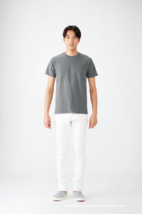 เสื้อยืดผ้าฝ้ายแขนสั้นสำหรับผู้ชาย, เสื้อยืดผ้าฝ้าย100% โอเวอร์ไซส์สำหรับผู้ชาย - Product Image 4