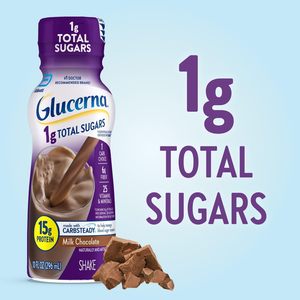 Glucerna 1g de Azúcares Totales, Batido para el Cuidado de la Diabetes con Sabor a Chocolate, Listo para Beber, Botella de 10 oz, Paquete de 16 - Product Image 6