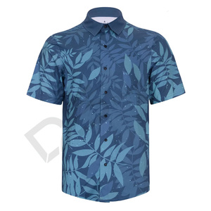 เสื้อเชิ้ตผู้ชายลำลองสำหรับใส่วิ่งลำลองแห้งเร็วเป็นมิตรกับสิ่งแวดล้อมซับลิเมชันออกแบบได้ตามต้องการแบบระบายอากาศได้ดี - Product Image 4