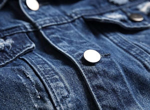 แจ็กเก็ตบอมเบอร์แจ็คเก็ตยีนส์เคลือบลายพรางวินเทจพร้อมซิปด้านหน้าปรับแต่งได้สำหรับฤดูใบไม้ผลิ - Product Image 4