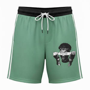 Shorts d'entraînement pour hommes, tissu extensible et respirant, coupe confortable, idéal pour les séances de fitness et les vêtements de sport. - Product Image 1