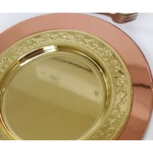 Sets de table décoratifs de conception classique de plaque de chargeur en métal de qualité supérieure pour une utilisation de fête à un prix raisonnable - Product Image 3