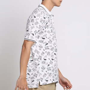 เสื้อยืดคอโปโลผู้ชายผ้าฝ้าย100% ดีไซน์ตามสั่งกันรอยยับระบายอากาศเสื้อเจอร์ซีย์แขนสั้นสำหรับใส่ทำงาน - Product Image 6