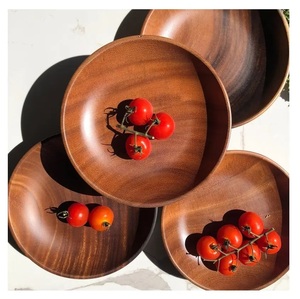 Vaisselle durable, bols ronds élégants, design moderne personnalisable, plateau en bois d'acacia en forme de cœur pour les fêtes - Product Image 4