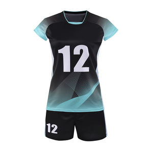 Nuevo diseño, camiseta de voleibol con logotipo personalizado, ropa deportiva ajustada por sublimación, uniformes de voleibol transpirables de secado rápido para mujer - Product Image 1