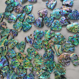 Colgante con forma de corazón de concha de abulón Natural, joyería de 1500 gramos, cristal de piedra preciosa, corazón Suelto - Product Image 1