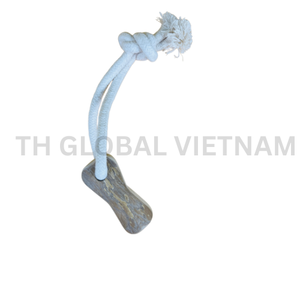 Juguete Masticable para Perros de Madera de Café de Vietnam con Cuerda de Algodón, Juguete Dental Natural y Ecológico para Cachorros - Product Image 4