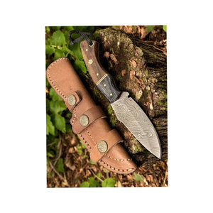 Mango de madera de acero inoxidable hecho a mano, bolsillo de ciervo, hoja deslizante, supervivencia táctica, caza, Camping, cuchillo OEM - Product Image 6