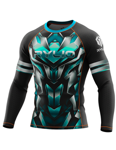 Quick Dry Breathable <b>Men's</b> <b>Compression</b> <b>Shirt</b> Custom Print BJJ Grappling Rash Guard <b>for</b> Fighting Training and Fitness Apparel - Product Image 3