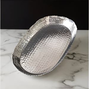 Bandeja DE SERVICIO DE ALUMINIO Chapado en latón dorado de alta calidad, utensilios de cocina de diseñador hechos a mano, el mejor precio sostenible, las mejores bandejas decorativas - Product Image 2