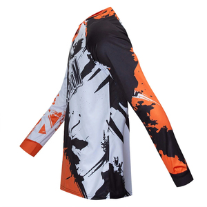 Breathable <b>Flame</b> Retardant Summer Motocross Jersey Waterproof Quick Dry Long Sleeve Racing <b>Shirt</b> Custom Digital Print Unisex - Product Image 1