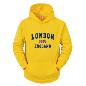 2025 Sudadera con capucha de algodón de gran tamaño para hombre, sudadera gruesa anticontracción de alta calidad con bordado, personalizable, teñido liso, Invierno - Product Image 5