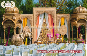 Decoración de escenario de boda, conjunto exclusivo de gran blanco, con acabado blanco, para recepción nocturna y escenario de boda - Product Image 3
