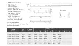 Aodeli Modern Home Extensión completa Toboganes de cajón de bolas de acero liso Chapado en zinc para cocina Baño Dormitorio Comedor Hecho Vietnam - Product Image 4