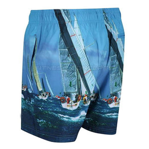 Venta al por mayor entrenamiento personalizado hombres sublimación pantalones cortos de secado rápido estiramiento Fitness correr hombres sublimación pantalones cortos - Product Image 4